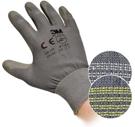 защитные перчатки 3M с полиуретановым покрытием