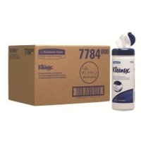 Протирочные салфетки дезинфицирующие Kimberly-Clark Professional 7784 Kleenex канистра белая