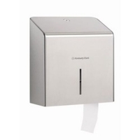 Дозатор диспенсер туалетной бумаги в рулоне Jumbo  Kimberly-Clark Professional 8974 Мини Jumbo серебристый металл
